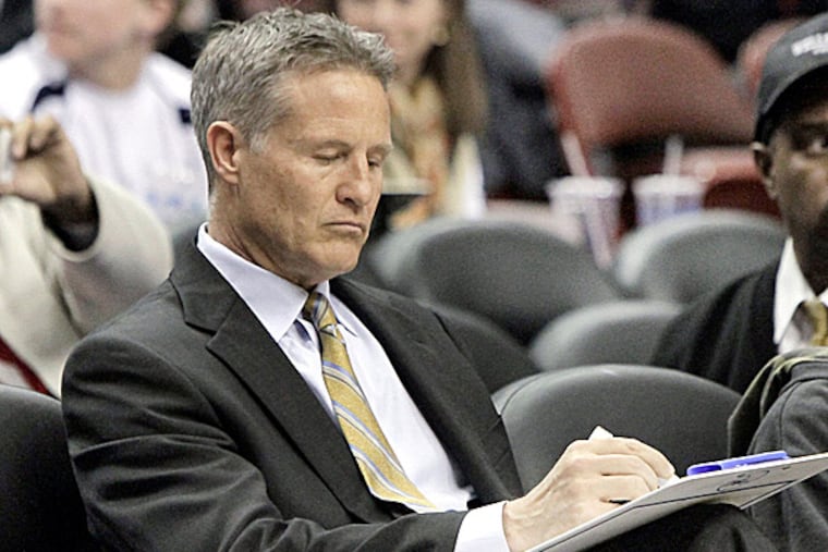 Sixers head coach Brett Brown. (Elizabeth Robertson/Staff Photographer)