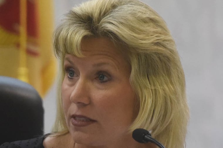 Michelle Martin, board president. (Curt Hudson/For the Inquirer)