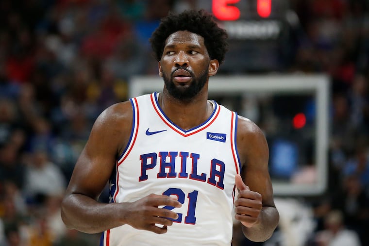 Sixers center Joel Embiid (21) said he needs to do more to help his team.