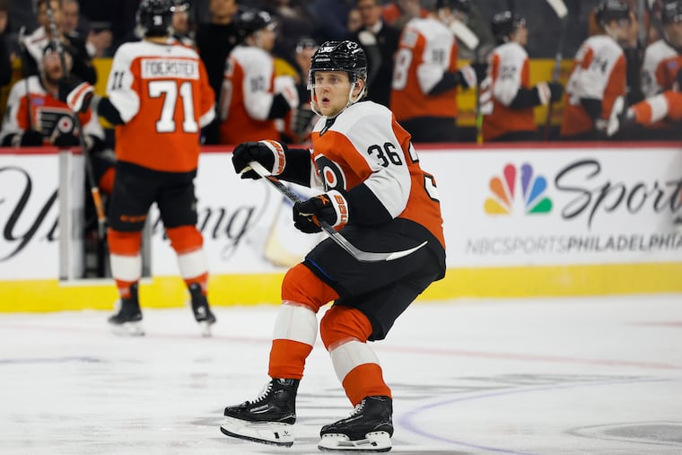 Defenseman Emil Andrae played 42 games for the Flyers last season, notching one goal and six assists.