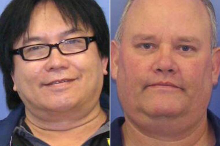 Thanh Nguyen, left, and Robert Slamon