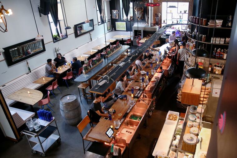 The bar scene at Martha in Kensington in 2019.