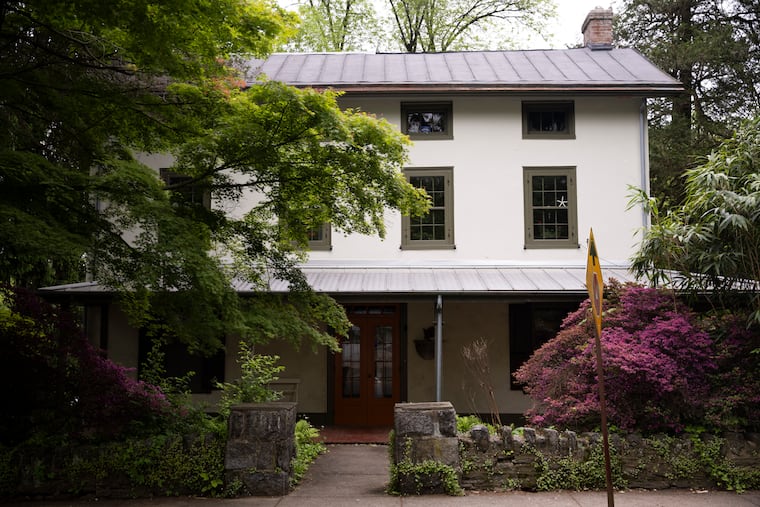 The original front porch at the home of Karolye Eldridge and Colin Browne in Elkins Park.