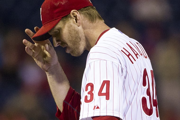 Phillies starting pitcher Roy Halladay. (Chris Szagola/AP)
