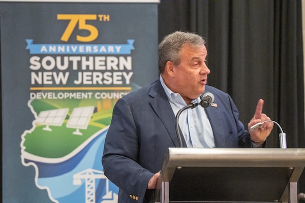 Christie R 400 Chris Christie predicts 'end' of Trump era in South Jersey speech