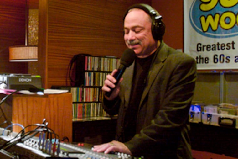 DJ Bob Pantano, broadcasting live from Benny the Bum's.