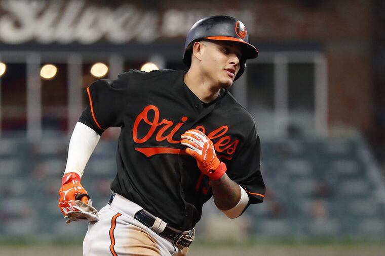 Shortstop Manny Machado and his Baltimore Orioles will be at Citizens Bank Park the next two days. The Phillies would love to see Machado return one day wearing red pinstripes.