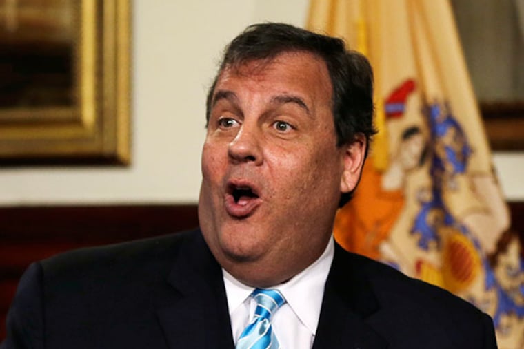 New Jersey Gov. Chris Christie, in Trenton, N.J., (AP Photo/Mel Evans)