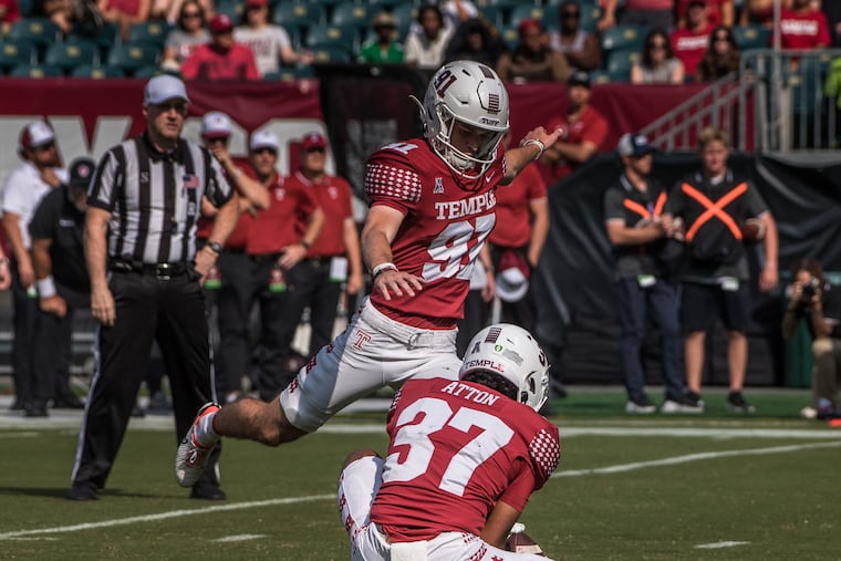 In what has been a breakthrough season, Temple kicker Maddux Trujillo has proven he has the distance in his foot to fill NFL shoes.