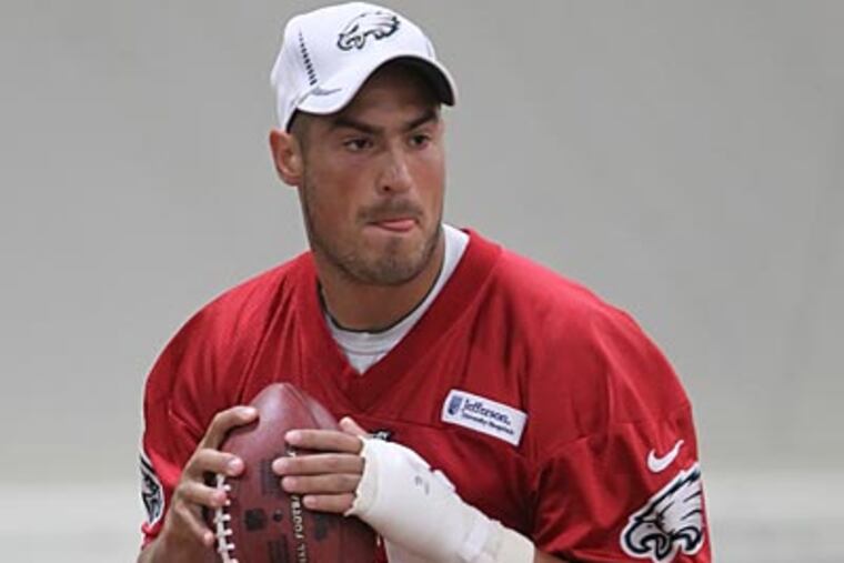 Mike Kafka has just 16 career NFL passes and was given the No. 2 job in the spring. (Michael Bryant/Staff Photographer)