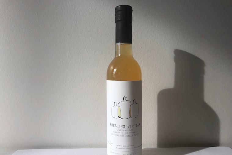 Riesling vinegar, available at Weavers Way Co-Op in Ambler.