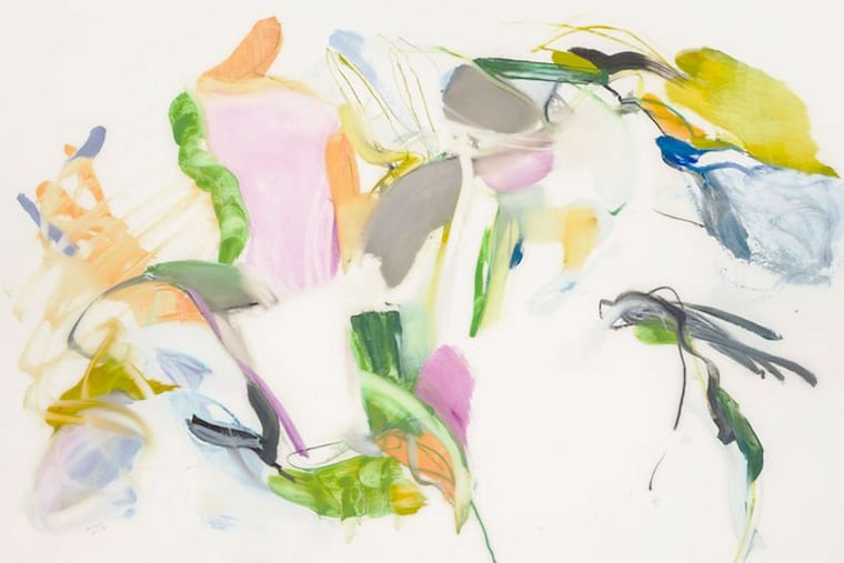 An untitled 2015 painting by Jan Baltzell.