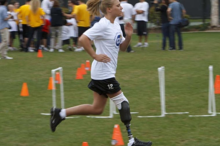 Denise Castelli at CAF Running Clinic.