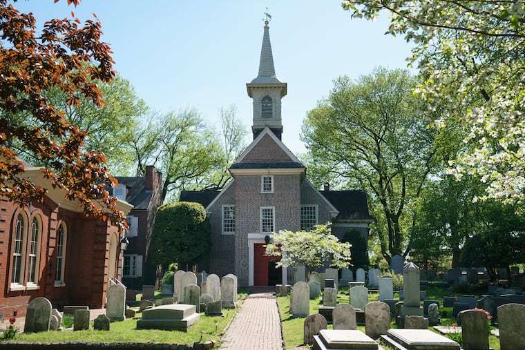Gloria Dei (Old Swedes') Church located at 916 South Swanson St, in Philadelphia.