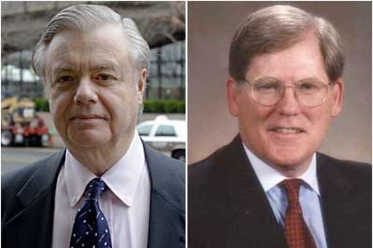 Former State Sen. Vincent Fumo (left) and Daniel J. Whelan, a former Verizon president.