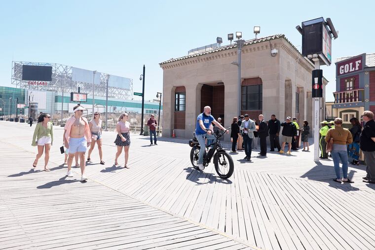 The Atlantic City boardwalk, shown on May 14.