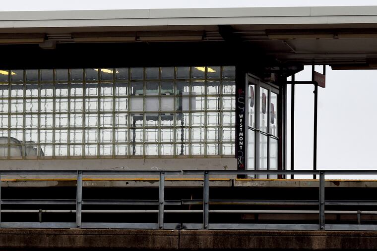 A closed PATCO Westmont station March 29, 2020.