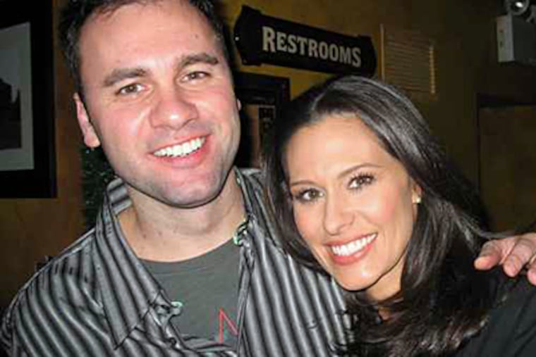 Chris Booker with girlfriend Alycia Lane at a fund-raising event. (File Photo.)