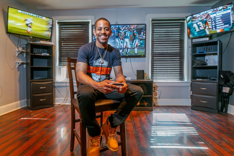 James Nix in the secret location in Philadelphia where he runs a monthly underground video game tournament.