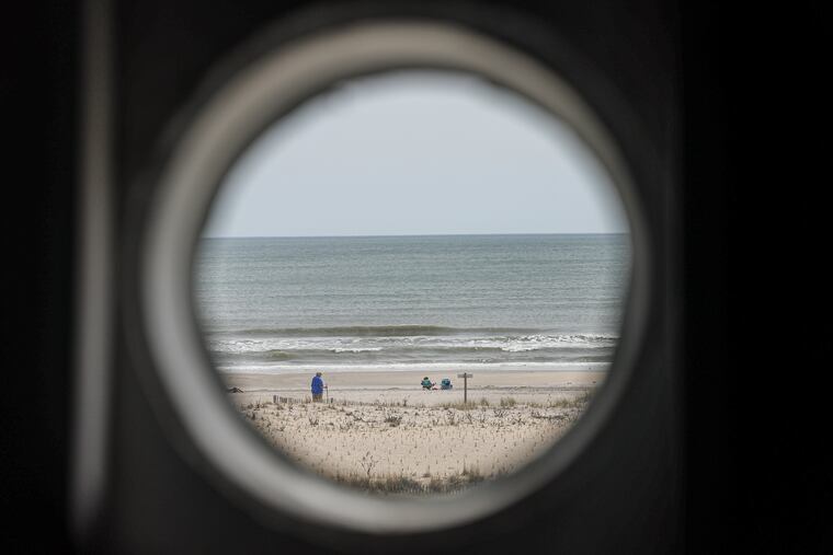 A view from the right eye of Lucy the Elephant in Margate City, N.J.