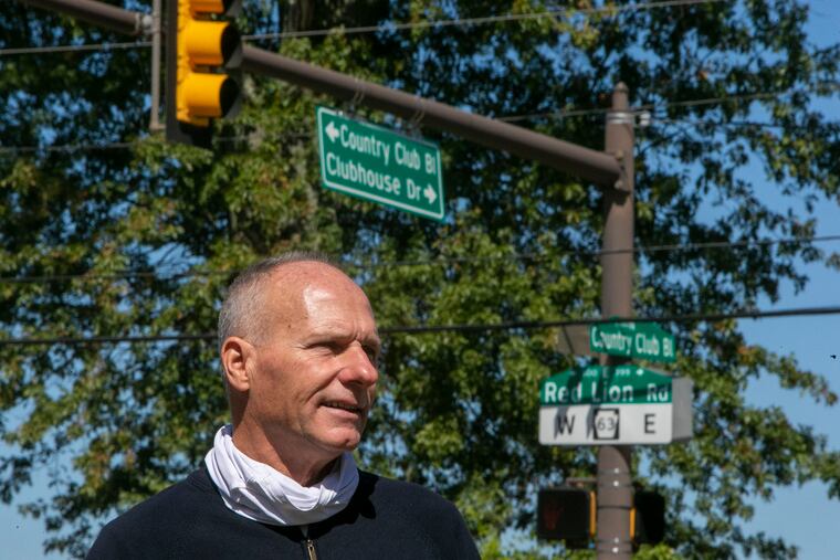 Jack O'Hara, president of the Greater Bustleton Civic League near the site of a warehouse development on Red Lion Road near Country Club Boulevard that his civic group opposed. The group eventually got sued over that opposition.