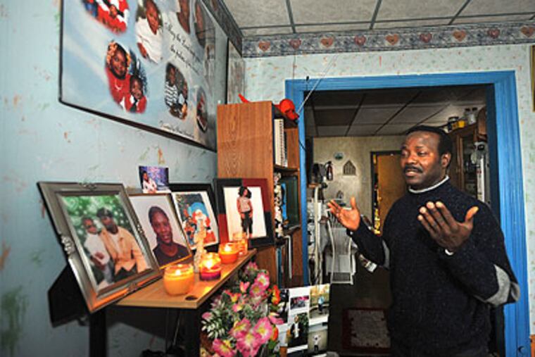 A year after the devastating fire that killed 7 immigrants of West African descent, Alfred Teah, the father who lost three children and a grandchild in the pre-Christmas blaze, still mourns. (Sharon Gekoski-Kimmel / Staff Photographer)