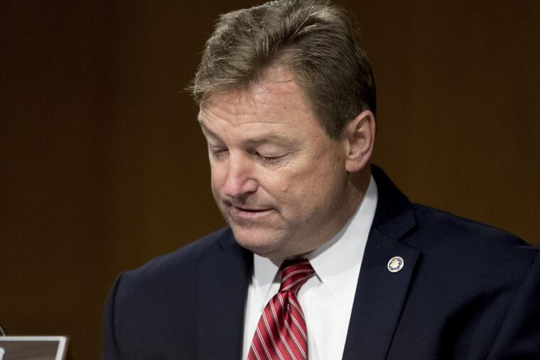 Sen. Dean Heller (R., Nev.) criticized the Republican health-care bill on Friday.