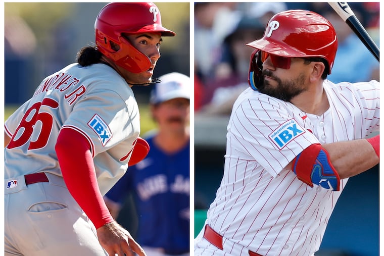 Gabriel Rincones Jr. (left) is implementing advice from veteran slugger Kyle Schwarber.
