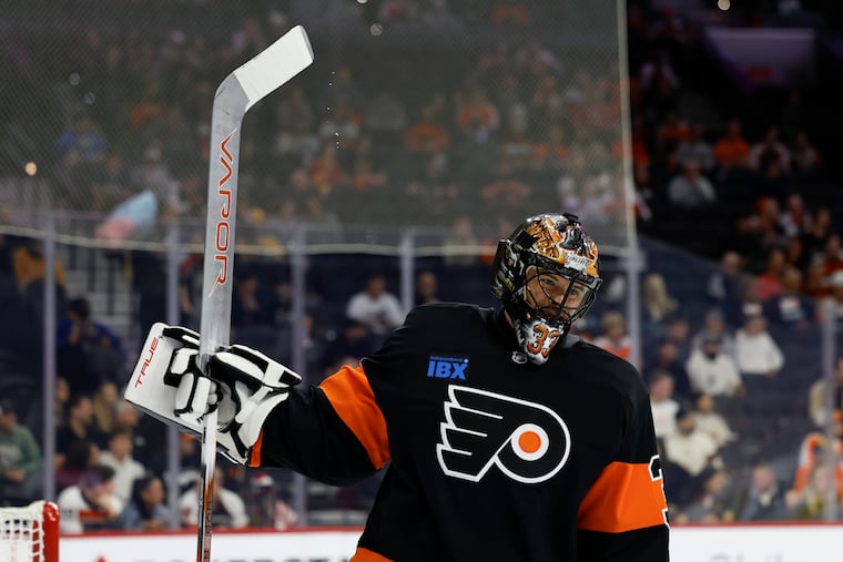 Flyers goaltender Samuel Ersson is back after missing the past 11 games.