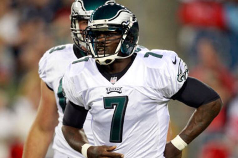 Michael Vick is unlikely to play in the final two preseason games but will be ready for the opener. (Steven Senne/AP)