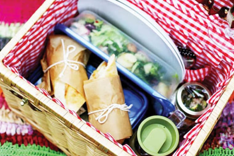 A wicker basket is the traditional picnic carrier with each food item packed separately in jars and lidded containers. (Regina H. Boone/Detroit Free Press/MCT)