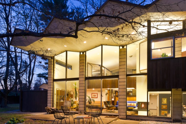 A four-bedroom, 3,200 square-foot home in Wallingford, Pa. built by famed architect Irwin Stein in 1958.