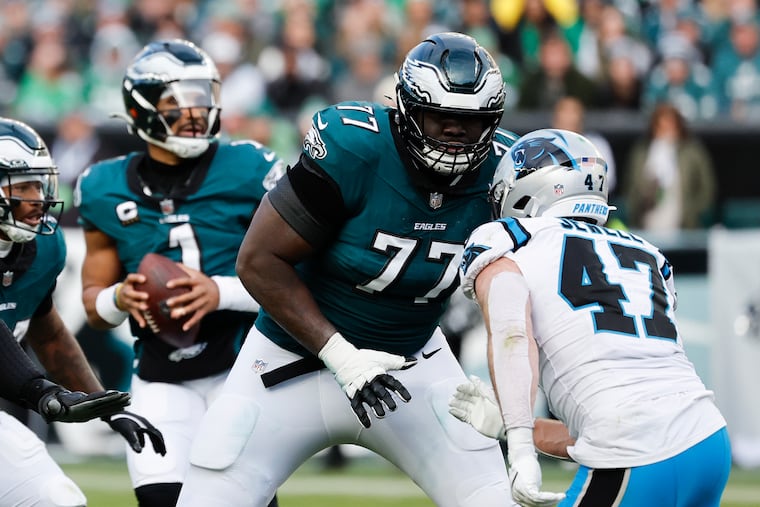 Eagles right guard Mekhi Becton has rejuvenated his career in his first year with the Eagles.