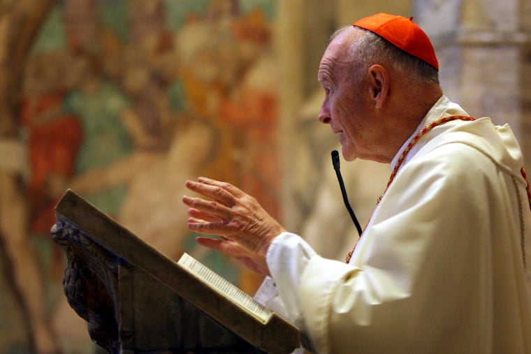 Washington Cardinal Theodore McCarrick celebrates a mass inside St. Nereus and Achilleus Church in Rome in 2005.