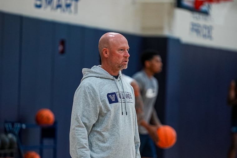 Villanova coach Kevin Willard during a workout with his new team last week. He says he was "on board" at Maryland until the school's AD left.