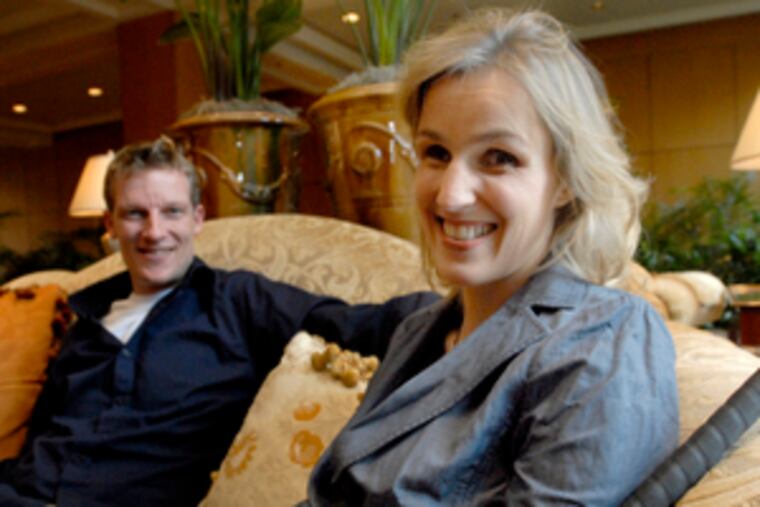 Sabriye Tenberken and her partner, Paul Kronenberg, talk at the Four Seasons about their Tibetan training and educational organization, Braille Without Borders.