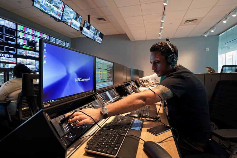 NBC10 has relocated its studios from Bala Cynwyd to the new Comcast tower in Center City.