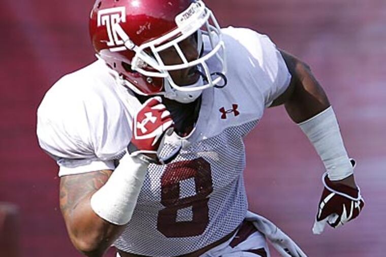 "I kind of pride myself on being a workhorse. I can take the load if I have to," Montel Harris said. (David Maialetti/Staff Photographer)