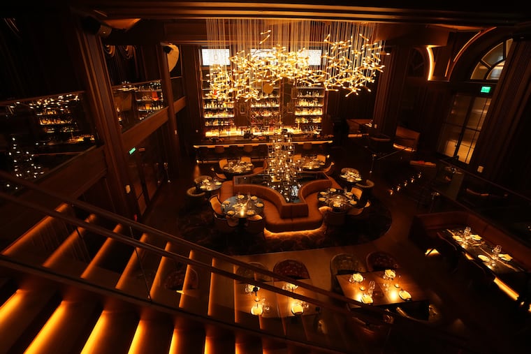 Mr. Edison at the Bellevue, as viewed from the stairs. The Ferris wheel is in front of the bar.