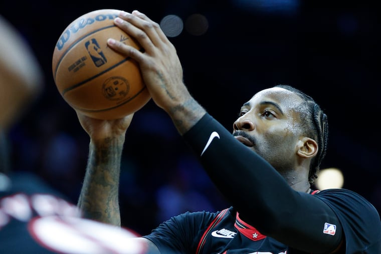 Sixers center Andre Drummond slipped into the starting lineup with Joel Embiid resting as he continues to fully return from knee surgery.