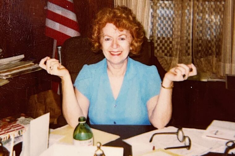 Ms. McKenna, shown here in her office, founded South Jersey's Woman Against Rape in 1973.