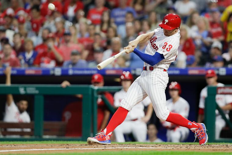 Brad Miller, signed as a free-agent in the offseason, figures to be the Phillies' top left-handed bat off the bench in 2021.