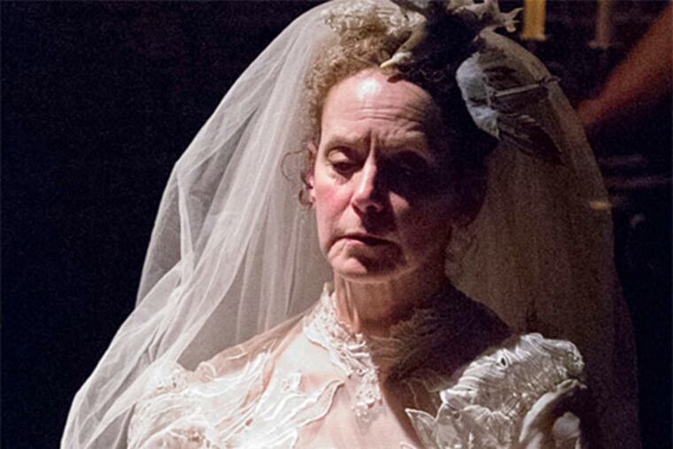 Sally Mercer is Miss Havisham in "Great Expectations" at the Arden Theatre. (Mark Garvin)