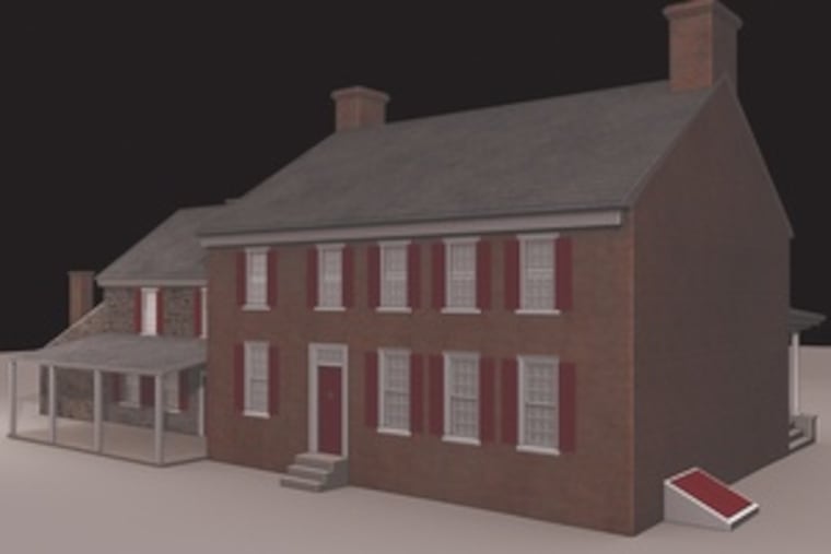 The interactive re-creation of Whitall House, a former plantation on the Delaware across from Philadelphia, allows "visitors" to move about in its virtual rooms.