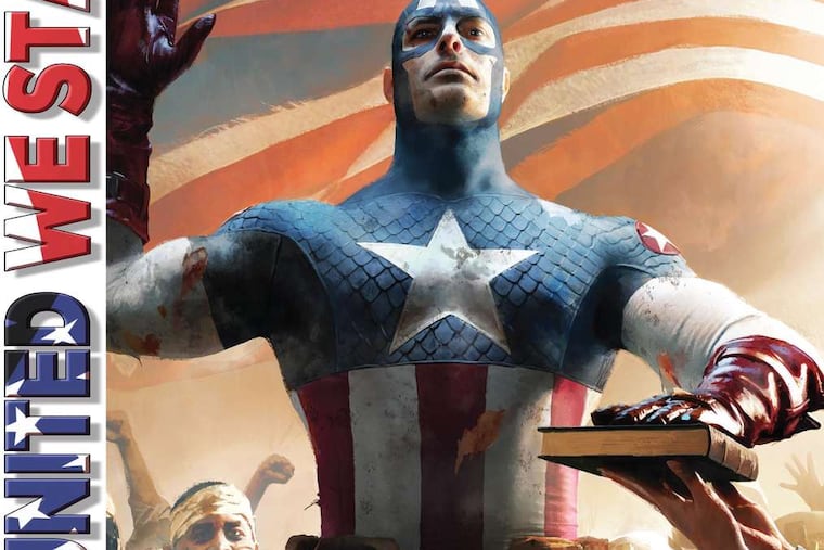 Captain America's alter ego, Steve Rogers, sets up in the Oval Office in The Ultimates, No. 16, due out next week.