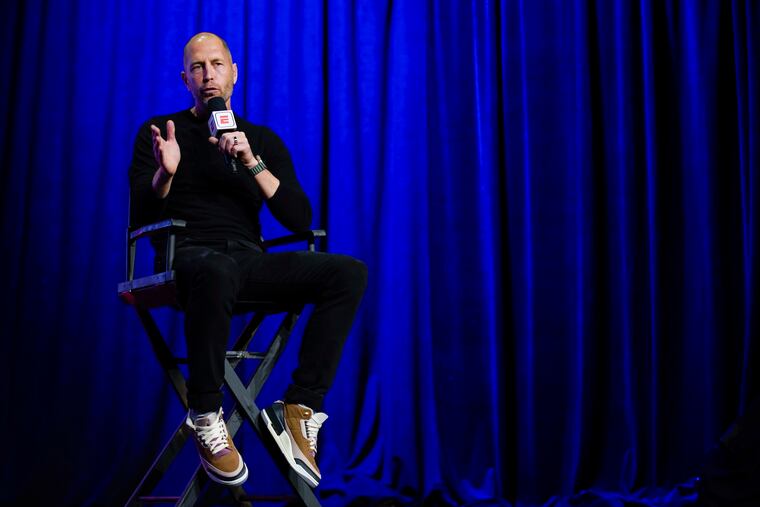 United States men's national team soccer coach Gregg Berhalter speaks on Nov. 9 as the team's roster for the World Cup is announced.