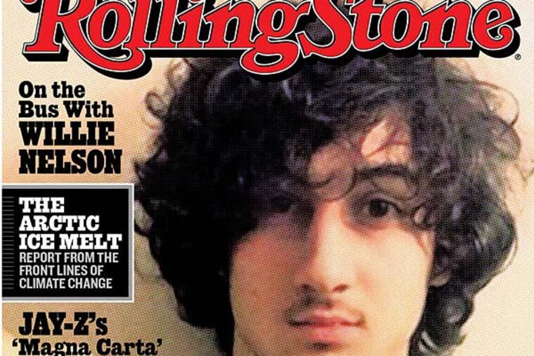 The cover of Rolling Stone magazine for the Aug. 1 issue shows Boston Marathon bombing suspect Dzhokhar Tsarnaev.