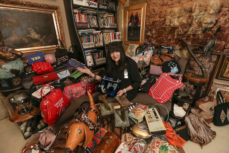 Ilene Wood is a hoarder in the most haute sense. She has a collection of more than 3,000 handbags maybe some 300 in this room.