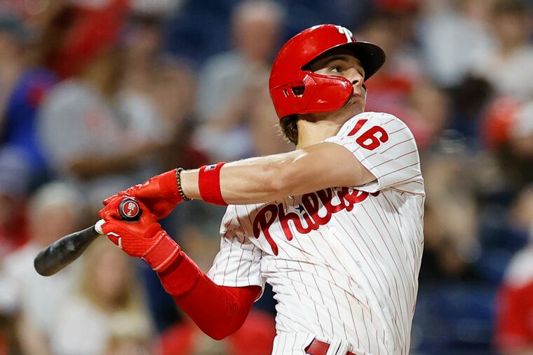 Mickey Moniak is going to play a lot with Bryce Harper injured, says manager Rob Thomson.