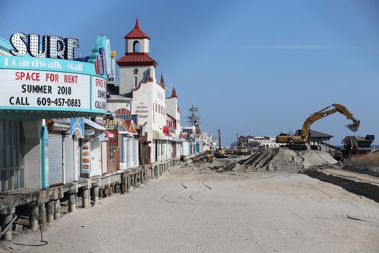 With the boardwalk temporarily gone, the work is showing what the spot may have looked like before the wooden walkway became Ocean City's centerpiece.